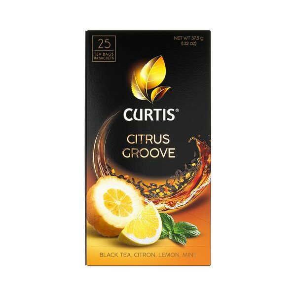Чай черный Curtis Citrus Groove байховый аромат с доб 25*1,5г