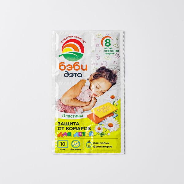 Пластины от летающих насекомых детские Бэби Дэта, 10 шт