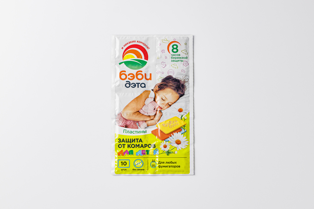 

Пластины от летающих насекомых Бэби Дэта детские 10 шт.