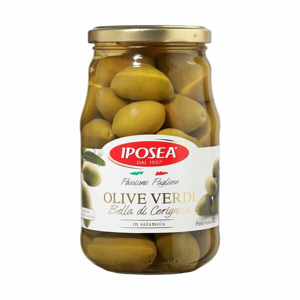 Оливки Iposea Bella di Cerignola с косточкой 530г