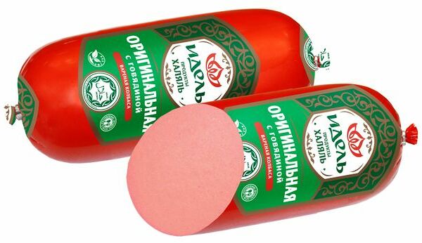 Колбаса вареная Царицыно Идель Оригинальная с говядиной, Халяль, 1000 г