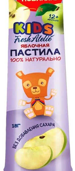 Пастила Fresh Atelie яблочная с 12 месяцев 18г