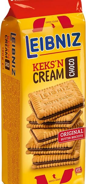Печенье-сэндвич Bahlsen Leibniz Keksn Сливочное с шоколадной начинкой 190г