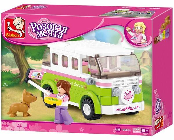 Конструктор Sluban Автобус, 158 деталей