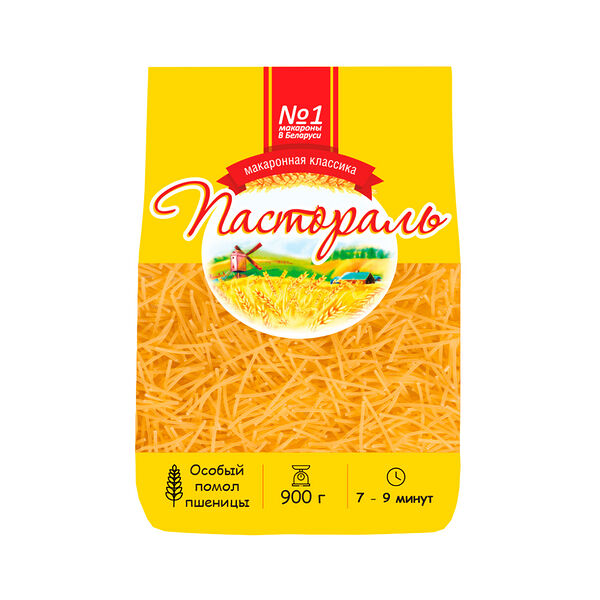 Макаронные изделия Пастораль Вермишель гр.В. в/сорт 900г