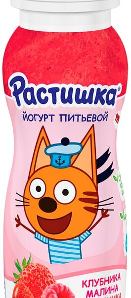 Йогурт Растишка питьевой Клубника-Малина-Земляника 1.6% 90г
