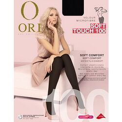Колготки ORI  Soft Touch 100 den, nero 4  (91% полиамид, 9% эластан)