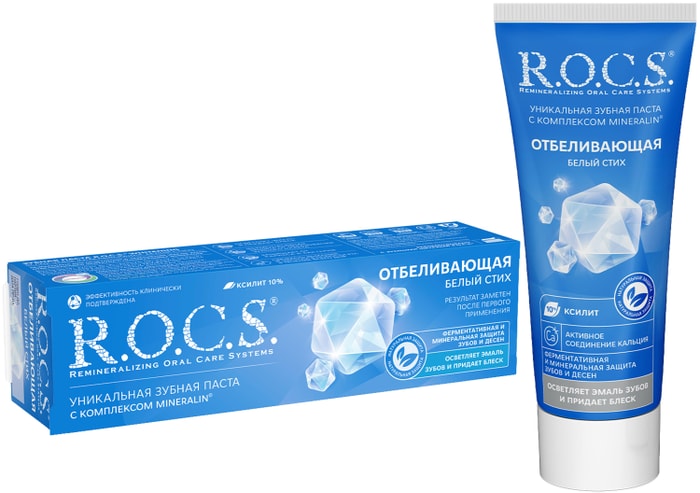 

Зубная паста R.O.C.S. Белый стих отбеливающая 74 г