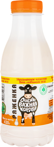 

Ряженка Очень Важная Корова2.5% 430 мл