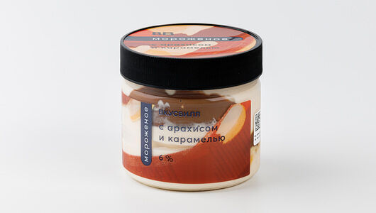Мороженое с арахисом и карамелью Продукт замороженный