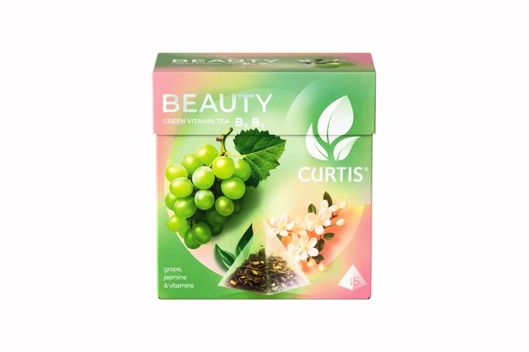 

Чай зеленый CURTIS Beauty ароматизированный, 15x1.7 г