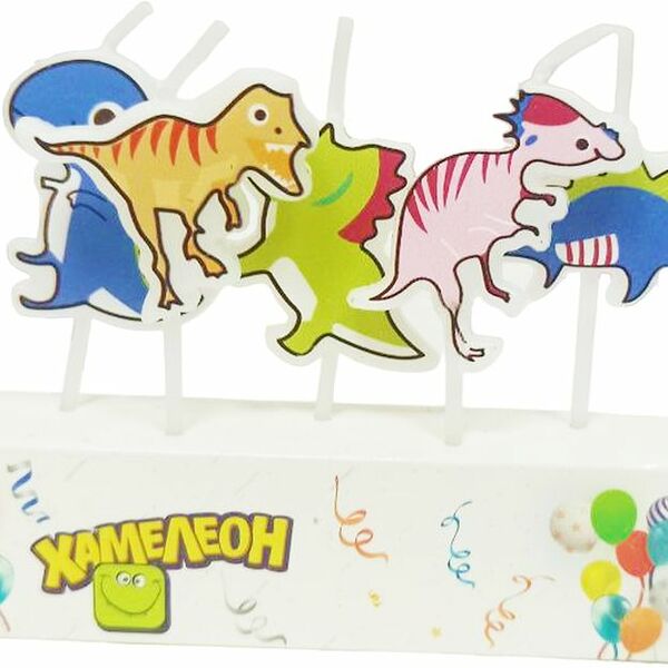 Свечи ХАМЕЛЕОН для торта арт.VPH094 5шт