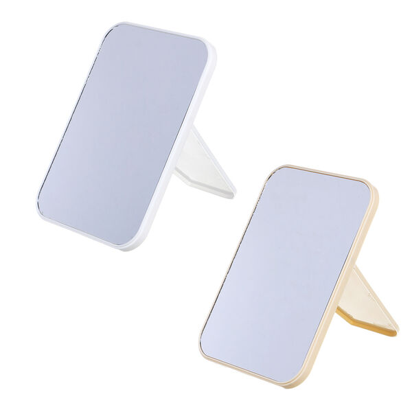 Юниlook зеркало настольное, пластик, стекло, 20,5х14см, 2 цвета