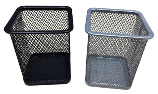 Стакан-подставка для письменных принадлежностей Centrum прямоугольный металлический, 1 шт в ассортименте