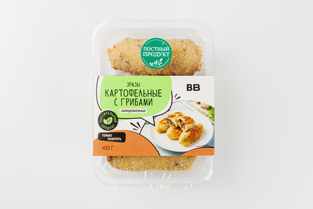 

Зразы картофельные с грибами замороженные 400 г