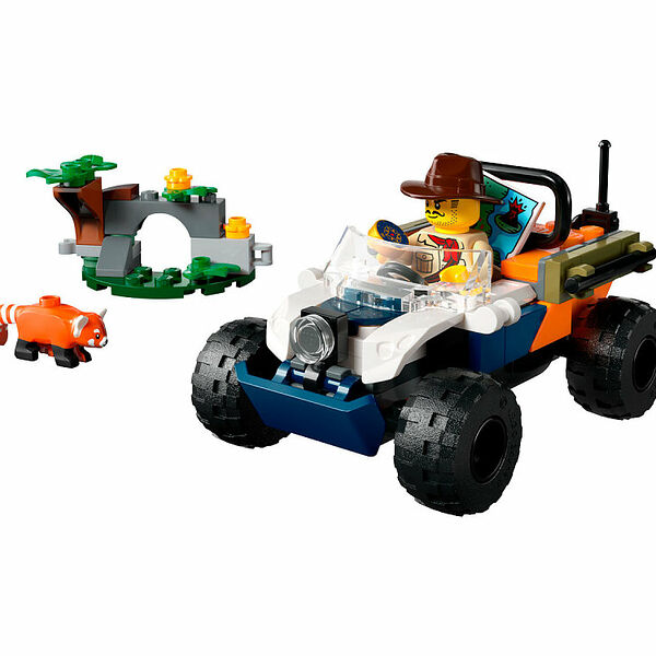 Конструктор LEGO City 60424 Конструктор Исследователь джунглей: миссия Красная панда
