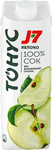

Сок J7 Тонус яблочный осветленный 970 мл