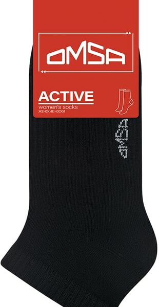Носки женские Omsa Active 151 укороченные Nero черный Размер 39-41
