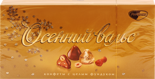 

Набор шоколадных конфет Осенний вальс с цельным фундуком 320 г