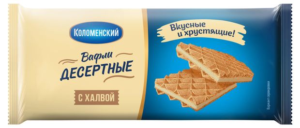 

Вафли Коломенское десертные с халвой 90 г