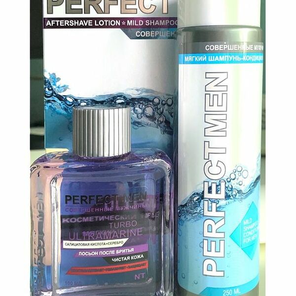Набор Perfect Men Ultramarine Шампунь-кондиционер и Лосьон после бритья для мужчин