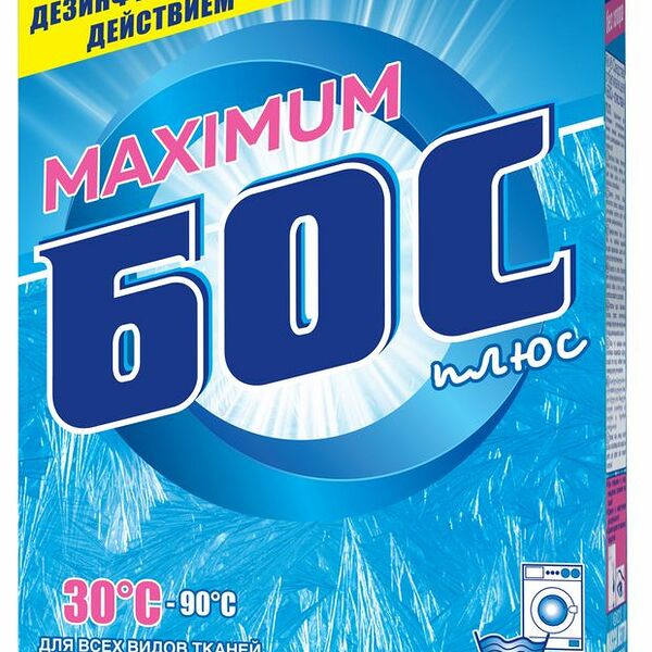 Отбеливатель Бос плюс maximum для всех видов тканей 600 г