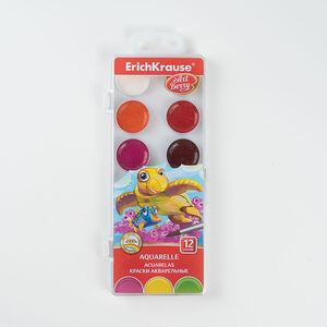 Краски акварельные, 12 цветов