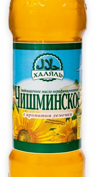 Подсолнечное масло Чишминское нерафинированное, 1 л