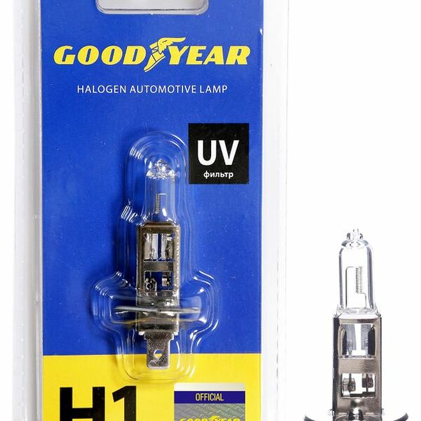 Лампа автомобильная галогенная Goodyear Н1 12V 55W P14,5s блистер