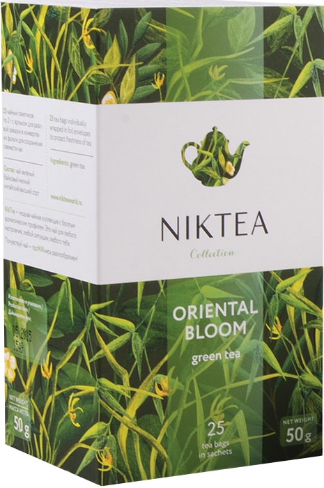 

Чай Niktea Oriental Bloom зеленый 25 пакетиков 50 г