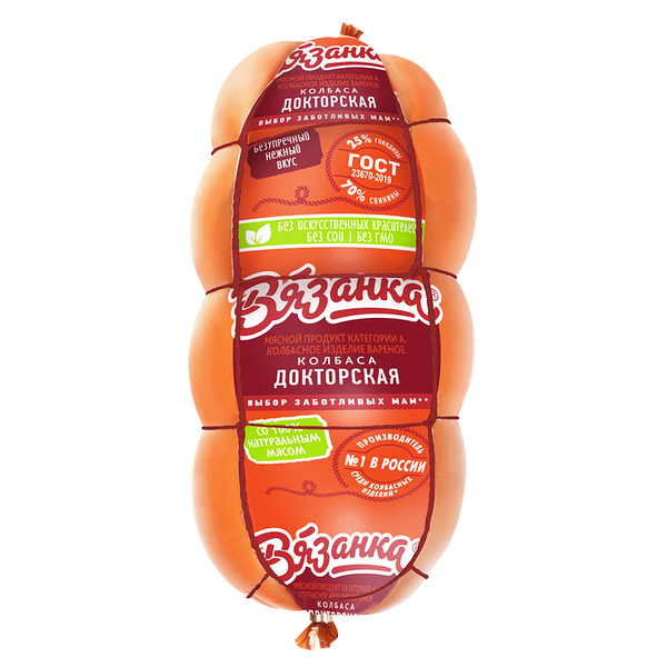 Колбаса вареная Вязанка Докторская ГОСТ, 400 г