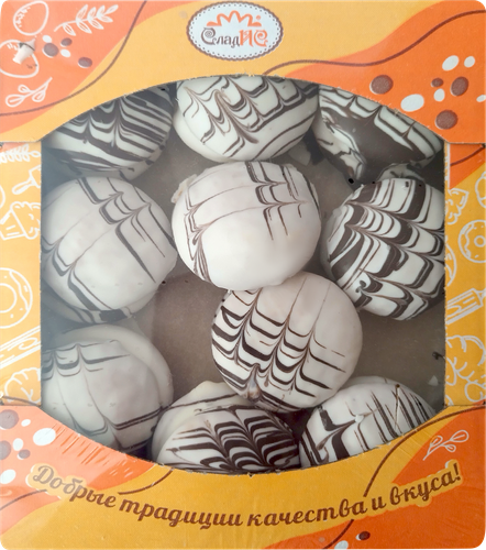 

Печенье сдобное Сладис Сладкая орхидея в белой глазури 400 г