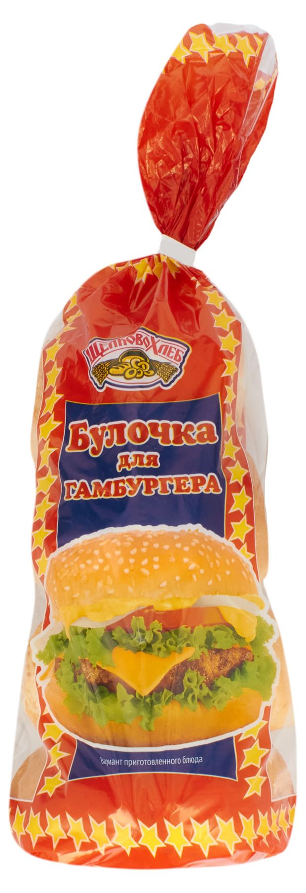 

Булочка для гамбургера Щелковохлеб 4 шт. 240 г