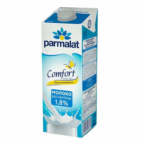 Молоко Parmalat Comfort Безлактозное 1.8% 1000 мл