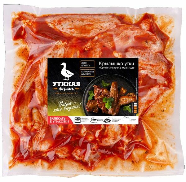 Крылышко утки Утиная Ферма Оригинальное в маринаде охлаждённое