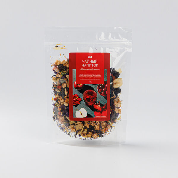 Напиток чайный ВкусВилл Яблоко, каркаде, вишня