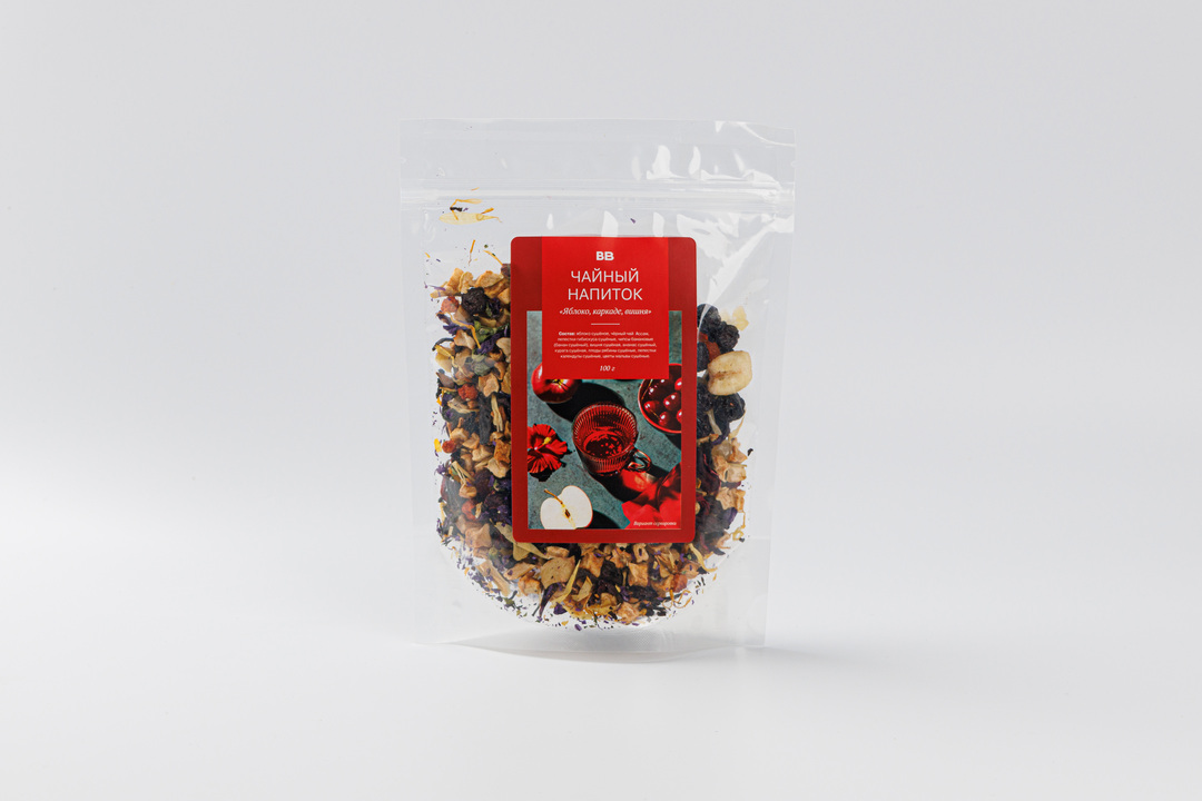 

Напиток чайный Яблоко, каркаде, вишня