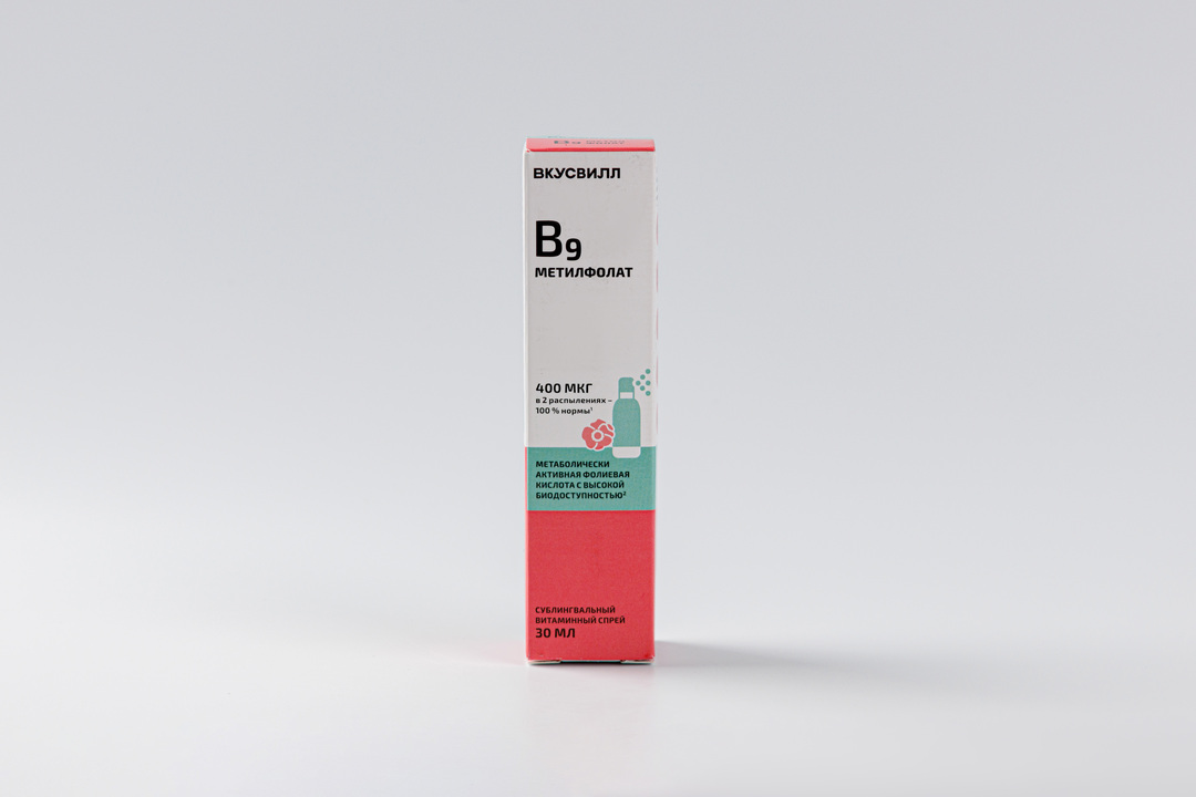 

Витамин B9 метилфолат спрей