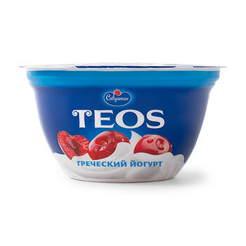 Йогурт греческий TEOS вишня 2%, 140г