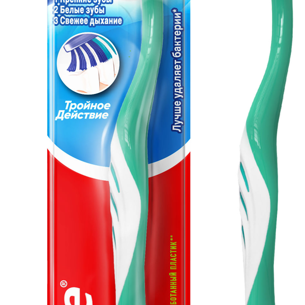 Зубная щетка Colgate Тройное действие, средней жесткости в ассортименте