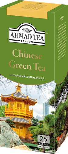 

Чай зеленый Ahmad Tea Китайский в пакетиках 1.8 г 25 шт.