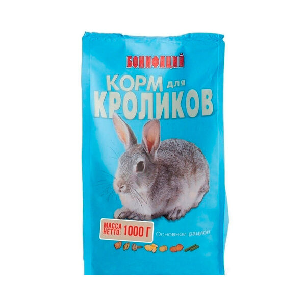 Корм д/кроликов Бонифаций основной рацион 1кг