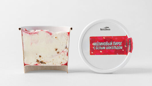 Мороженое Айскейк Малиновый пирог с белым шоколадом