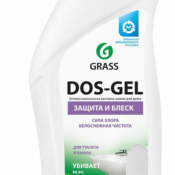 Средство Моющее Grass Dos-gel Щелочное для туалета и ванных комнат 750 мл