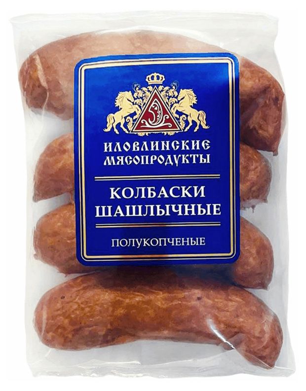 

Колбаски полукопченые Иловлинские мясопродукты Шашлычные 400 г