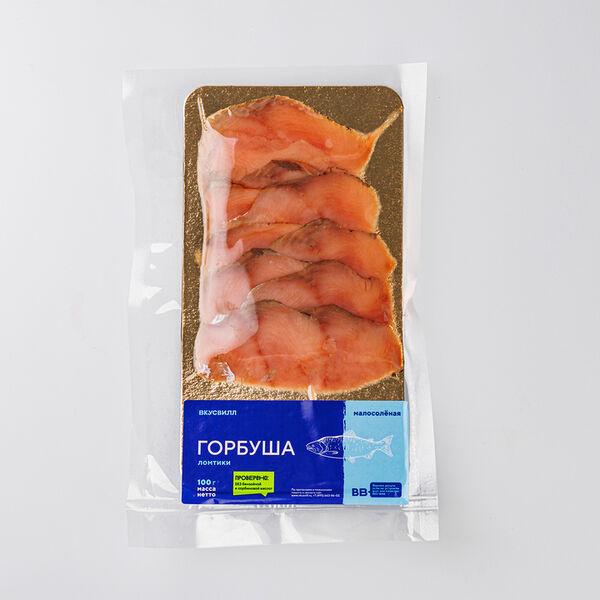 Горбуша слабосоленая ломтики