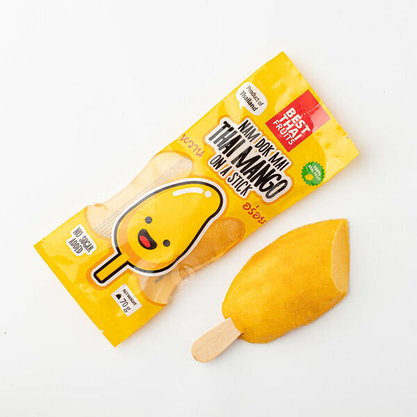 Манго на палочке, замороженное