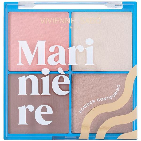 Палетка для скульптурирования VIVIENNE SABO MARINIERE PALETTE CONTOURING пудровая тон 01, 17.2 гр