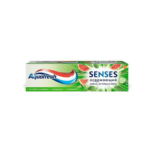 Aquafresh паста зубная 75 мл Senses Освежающий арбуз
