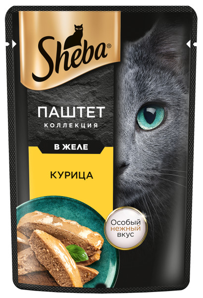 

Влажный корм для кошек Sheba паштет с курицей 75 г